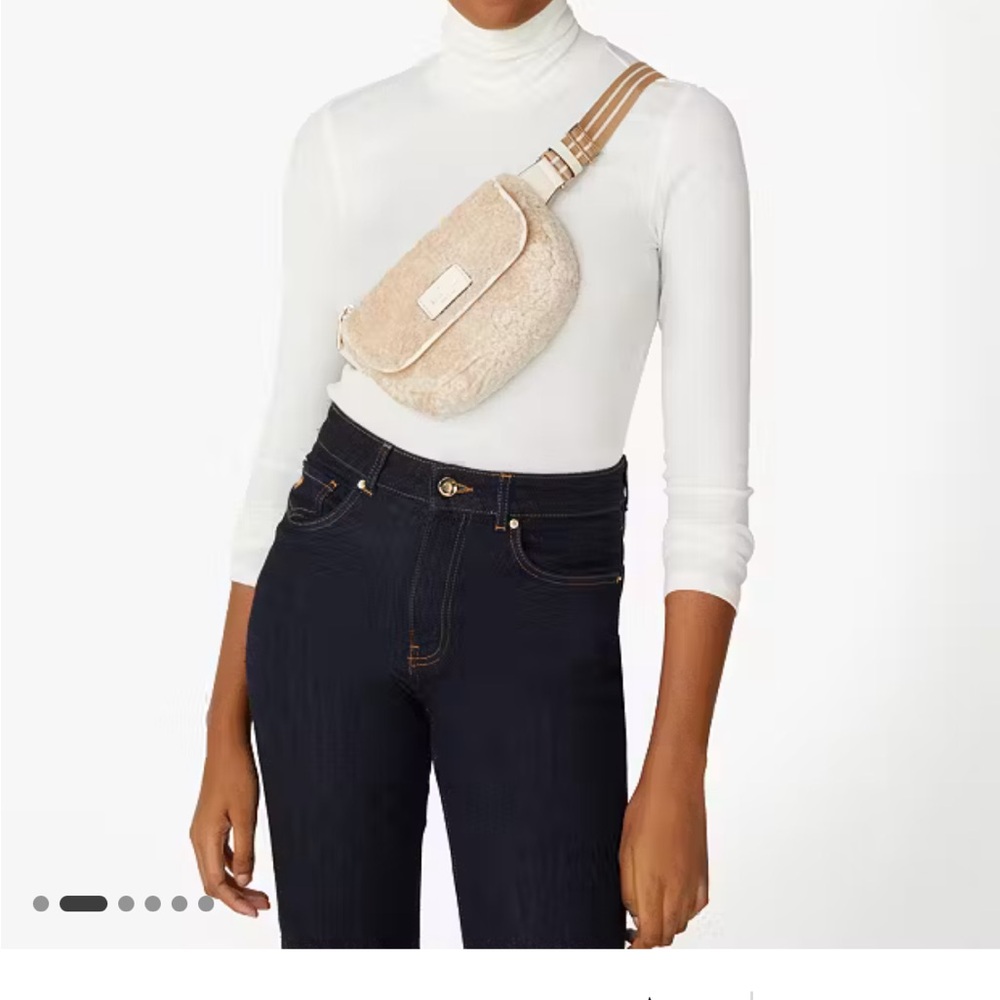 NWOT Kate Spade Rosie Faux Shearling Belt Bag Fanny Pack